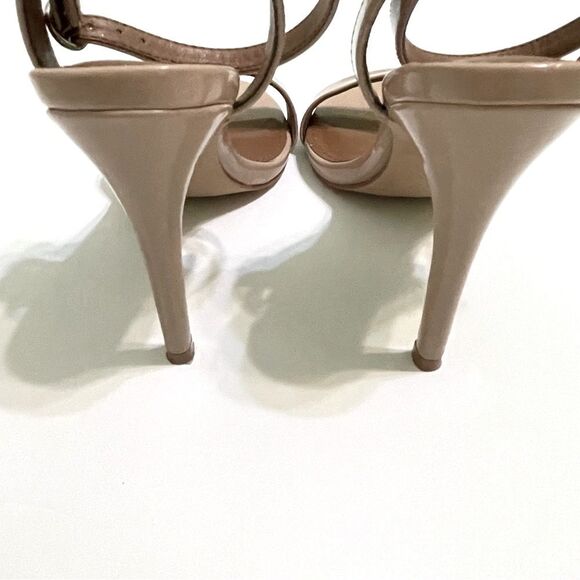 Steve Madden Open Toe Ankle Strap Heels Size 6.5 Patent - Picture 5 of 12